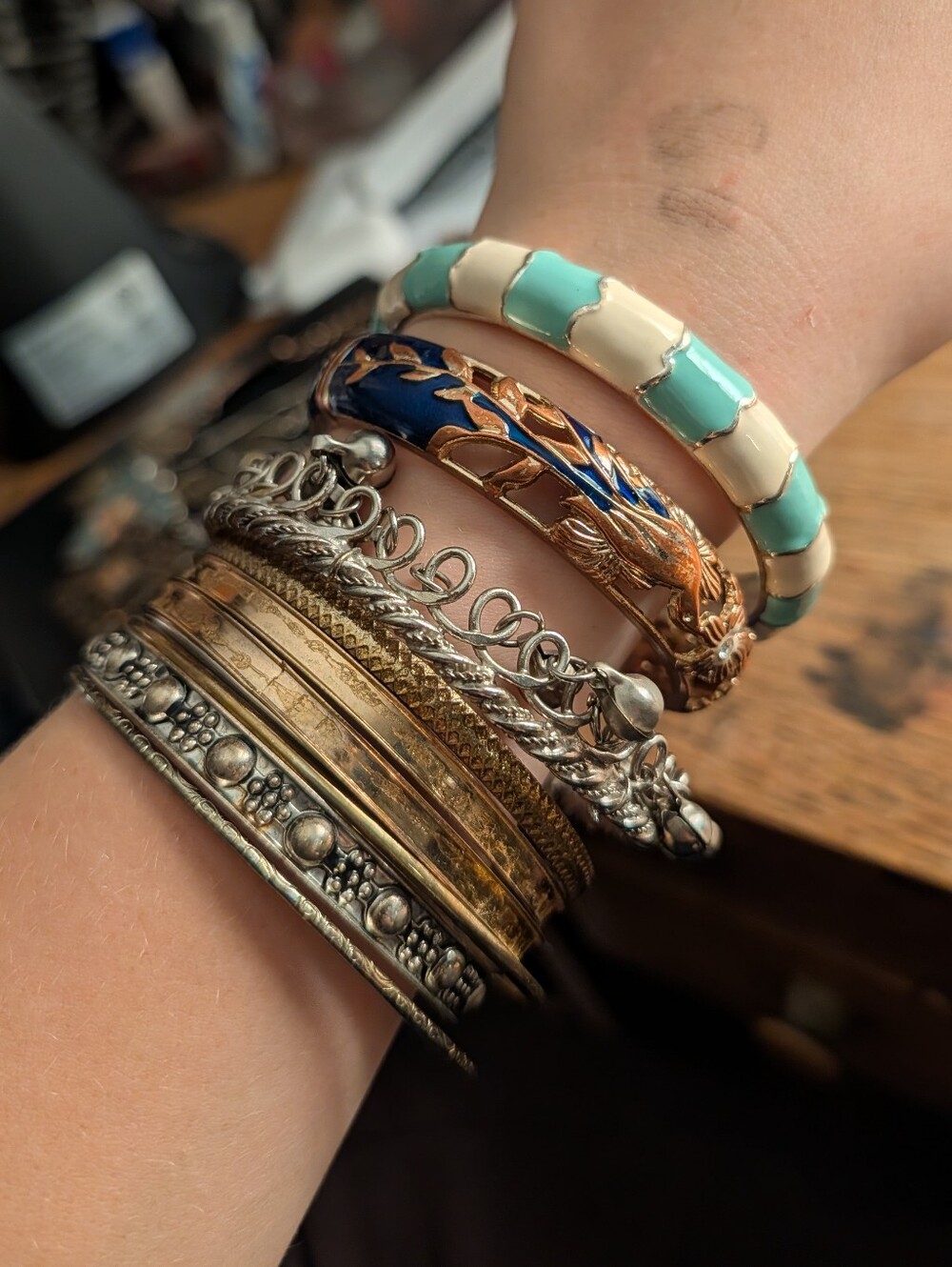 Vintage Gold and Silver Bangles Bundle